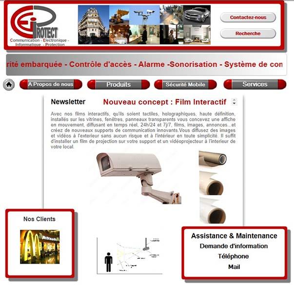 Site internet avant refonte complète